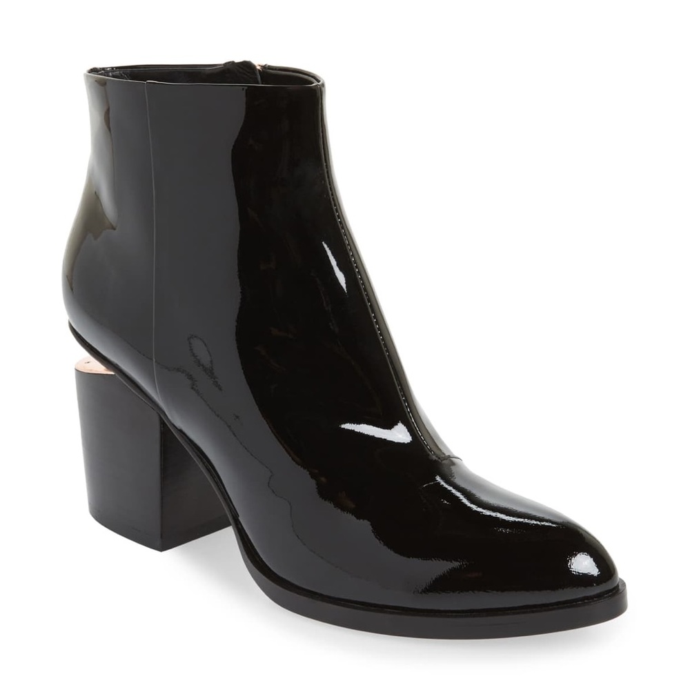 NEW Alexander Wang Gabi Booties Patent Leather Box